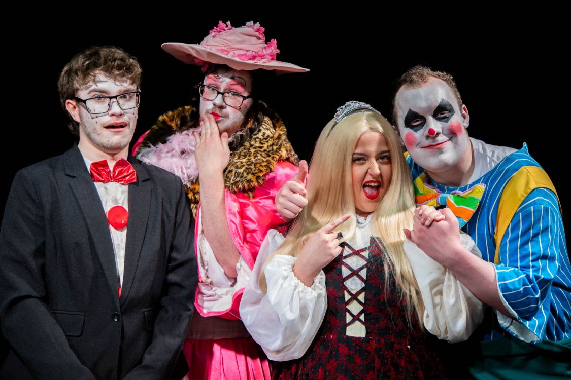 Jacob Eyre, Dylan Craig, Katie Kelly and Nathan Irvine in Goldilocks and the Three Vears